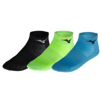 Mizuno Training Mid 3P Unisex Çorap Siyah/Yeşil/Mavi. 1