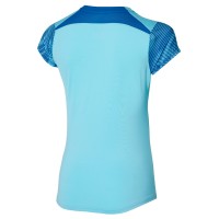 Charge Printed Tee Kadın Tişört Mavi - Thumbnail