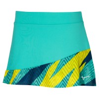 Flying Skirt Kadın Tenis Eteği Yeşil/Desenli - Thumbnail
