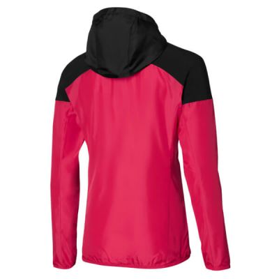 Hooded Jacket Kadın Yağmurluk Pembe/Siyah