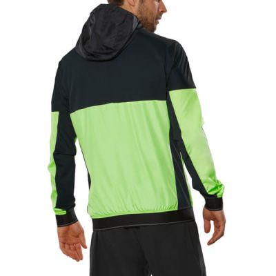 Hoody Jacket Kapüşonlu Erkek Sweatshirt Siyah / Yeşil