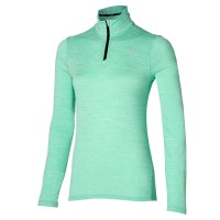 Impulse Core Kadın Uzun Kollu Yarım Fermuarlı Sweatshirt Yeşil - Thumbnail