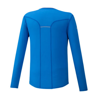 Mizuno Dry Aeroflow Uzun Kollu Yarım Fermuarlı Erkek T-Shirt Mavi. 1