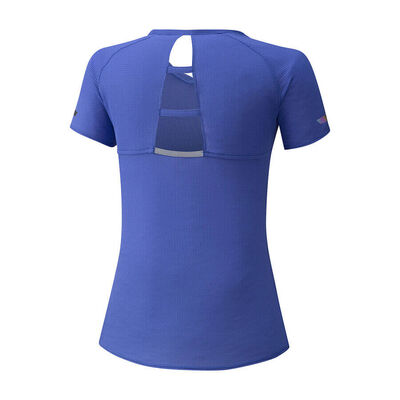 Mizuno Dry Aeroflow Tee Kadın Tişört Mavi. 2