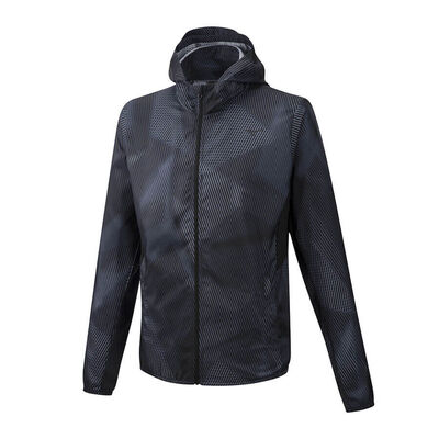 Mizuno Hoody Jacket Erkek Yağmurluk Siyah. 1