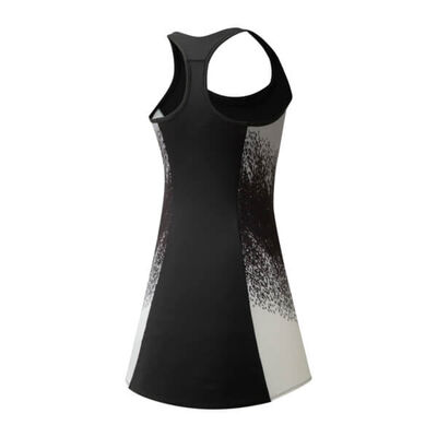 Mizuno Printed Dress Kadın Tenis Elbisesi Siyah/Beyaz. 1
