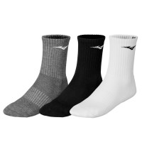 Training 3P Socks Unisex Çorap Gri/Siyah/Beyaz - Thumbnail