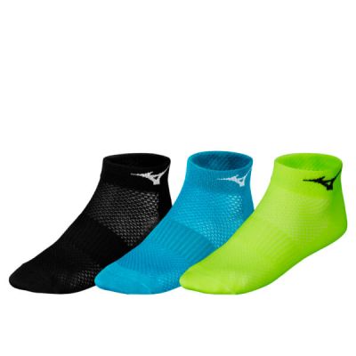 Training Mid 3P Unisex Çorap Siyah/Mavi/Yeşil