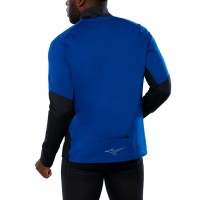 Warmalite Erkek Yarım Fermuarlı Sweatshirt Mavi/Siyah - Thumbnail