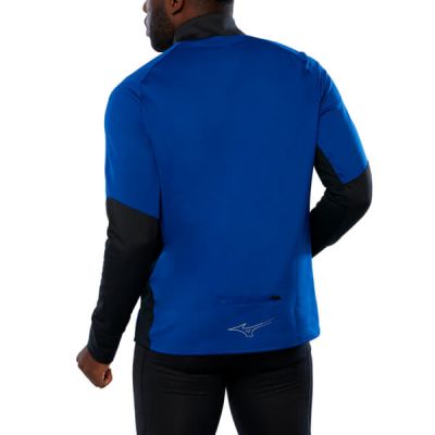 Warmalite Erkek Yarım Fermuarlı Sweatshirt Mavi/Siyah